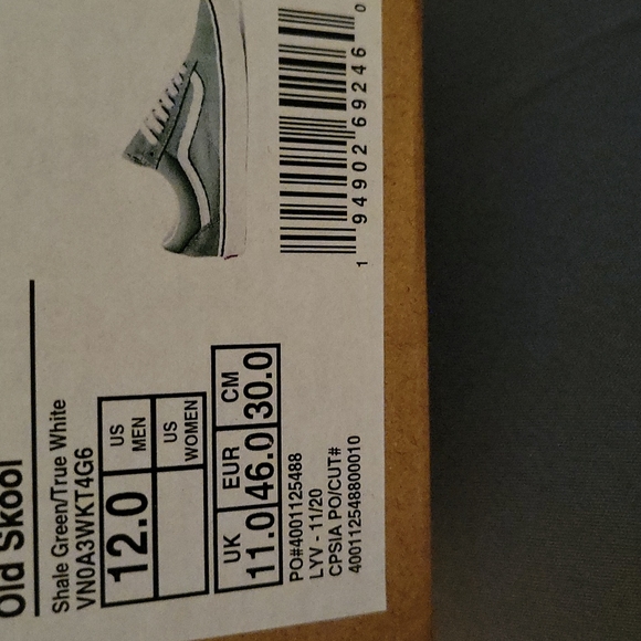 RARE COLOR VANS OLD SKOOL SHALE GREEN - Picture 6 of 8